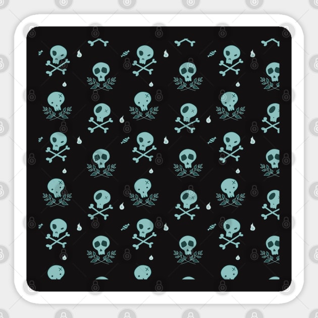 Halloween cute skulls Sticker by Rodhia